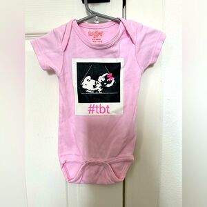 X2 Girl's pink onesies 6-12 months